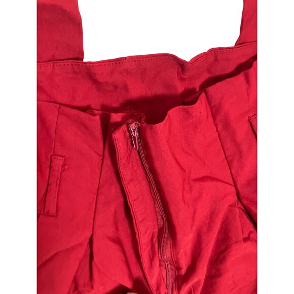 Windsor Red High Rise Pants Womens Small Bold Chic Lightweight Trousers - Picture 2 of 6